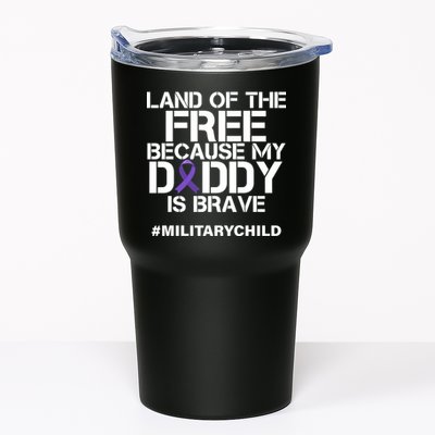 Land Of The Free Because My Daddy Is Brave Tumbler