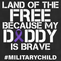 Land Of The Free Because My Daddy Is Brave Tumbler