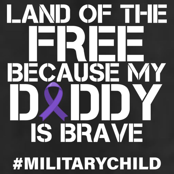 Land Of The Free Because My Daddy Is Brave Tumbler
