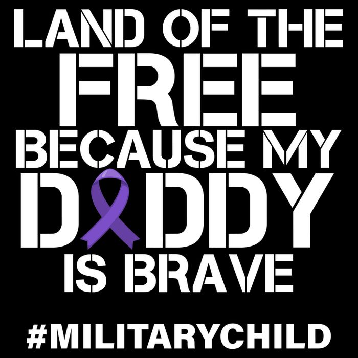 Land Of The Free Because My Daddy Is Brave Baby Bodysuit