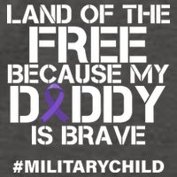 Land Of The Free Because My Daddy Is Brave Vector Backpack