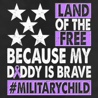 Land Of The Free Because My Daddy Is Brave Military Child 11oz C Handle Ceramic Mug