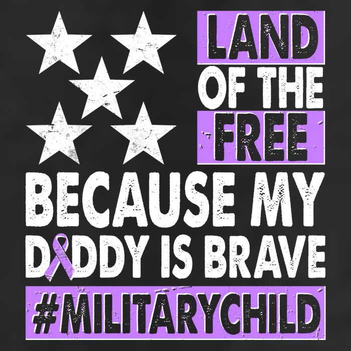 Land Of The Free Because My Daddy Is Brave Military Child 11oz C Handle Ceramic Mug