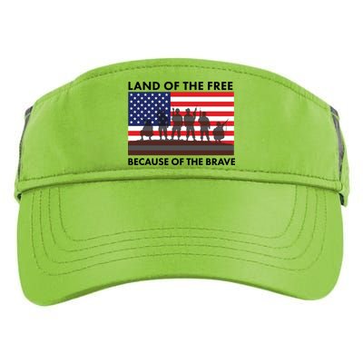 Land Of The Free Because Of The Brave Adult Drive Performance Visor