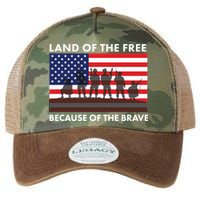 Land Of The Free Because Of The Brave Legacy Tie Dye Trucker Hat