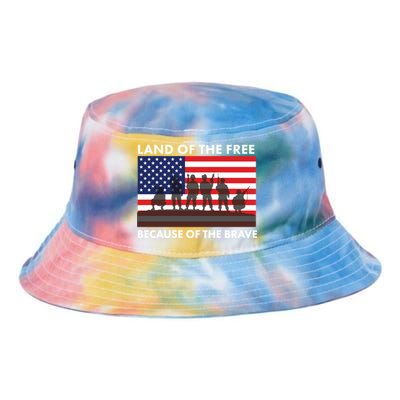 Land Of The Free Because Of The Brave Tie Dye Newport Bucket Hat