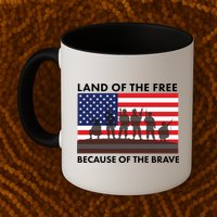 Land Of The Free Because Of The Brave Mug