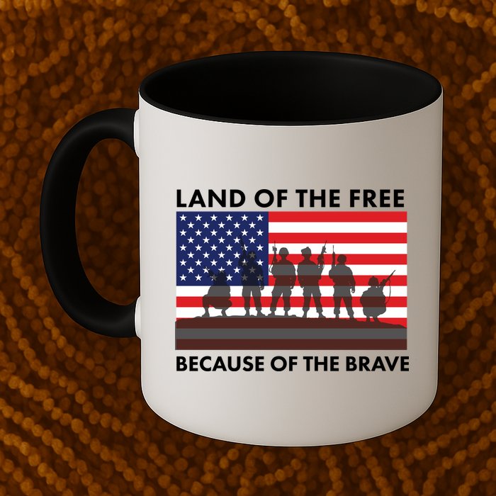 Land Of The Free Because Of The Brave Mug