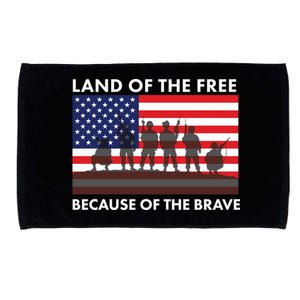 Land Of The Free Because Of The Brave Microfiber Hand Towel