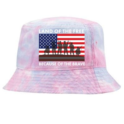 Land Of The Free Because Of The Brave Tie-Dyed Bucket Hat