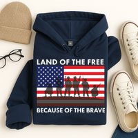 Land Of The Free Because Of The Brave Hoodie