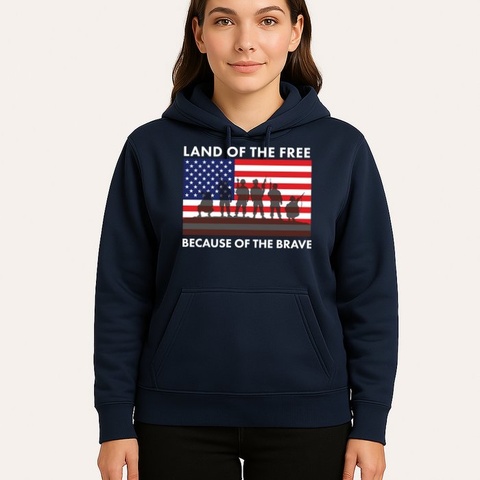 Land Of The Free Because Of The Brave Hoodie