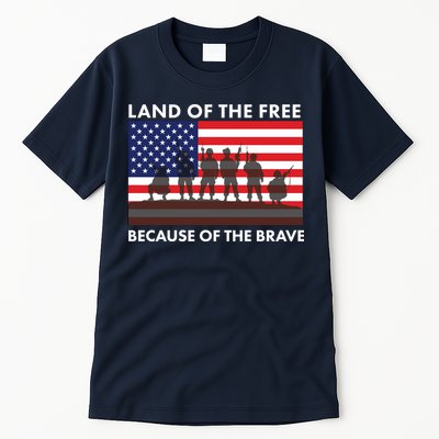 Land Of The Free Because Of The Brave Tall T-Shirt