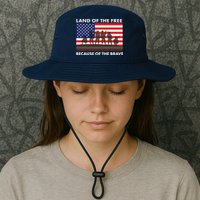 Land Of The Free Because Of The Brave Bucket Hat
