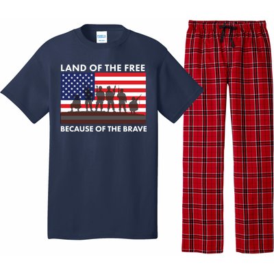 Land Of The Free Because Of The Brave Pajama Set