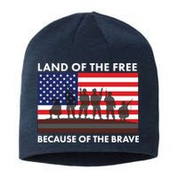 Land Of The Free Because Of The Brave Sustainable Beanie