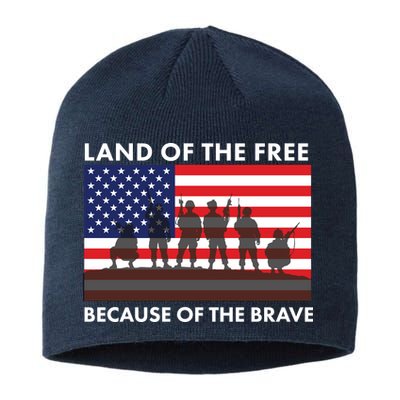 Land Of The Free Because Of The Brave Sustainable Beanie