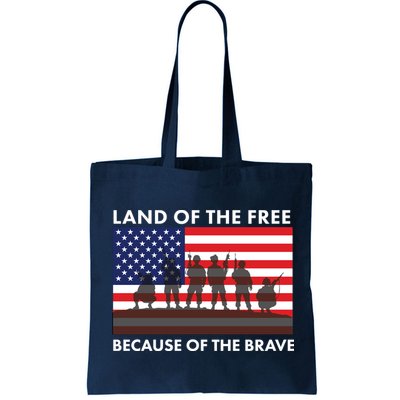 Land Of The Free Because Of The Brave Bag
