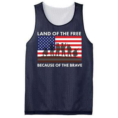 Land Of The Free Because Of The Brave Mesh Reversible Basketball Jersey Tank