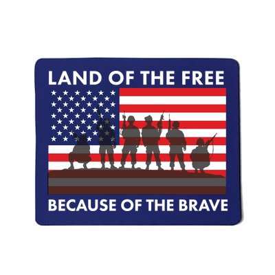 Land Of The Free Because Of The Brave Mousepad