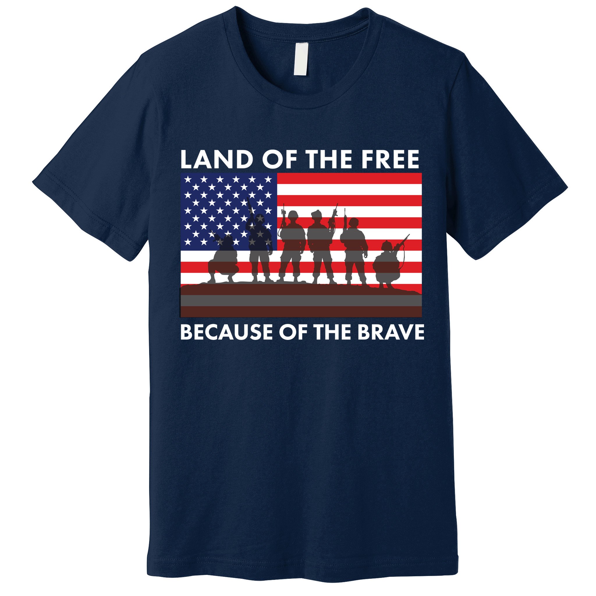 Land Of The Free Because Of The Brave Premium T-Shirt