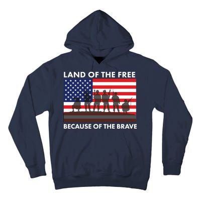 Land Of The Free Because Of The Brave Tall Hoodie