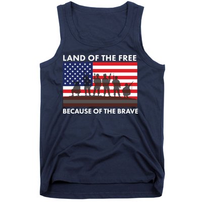 Land Of The Free Because Of The Brave Tank Top