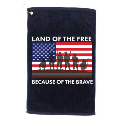 Land Of The Free Because Of The Brave Golf Towel
