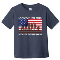 Land Of The Free Because Of The Brave Toddler T-Shirt