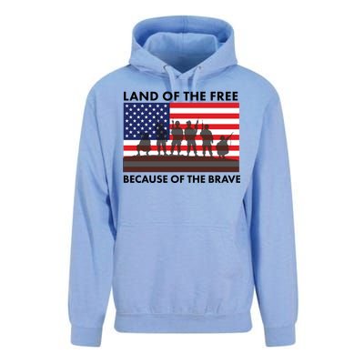 Land Of The Free Because Of The Brave Unisex Surf Hoodie