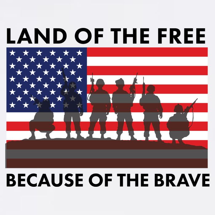 Land Of The Free Because Of The Brave Garment-Dyed Sweatshirt