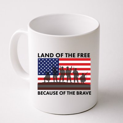 Land Of The Free Because Of The Brave Coffee Mug