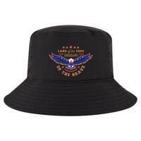 Land Of The Free Because Of The Brave Eagle Cool Comfort Performance Bucket Hat