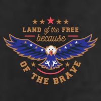 Land Of The Free Because Of The Brave Eagle Cool Comfort Performance Bucket Hat