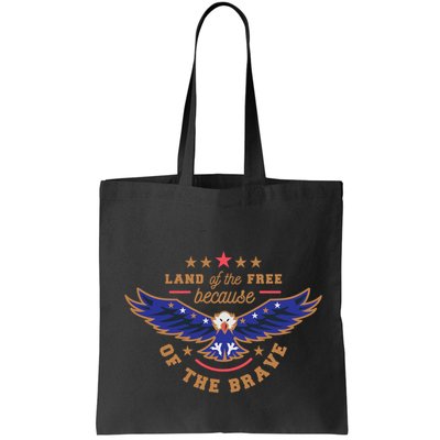 Land Of The Free Because Of The Brave Eagle Bag