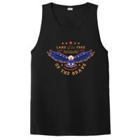 Land Of The Free Because Of The Brave Eagle PosiCharge Competitor Tank