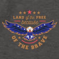 Land Of The Free Because Of The Brave Eagle Vector Backpack