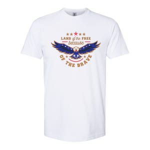 Land Of The Free Because Of The Brave Eagle Softstyle® CVC T-Shirt