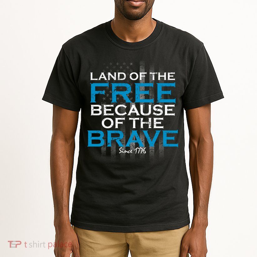 Land Of The Free Because Of The Brave USA Tall T-Shirt