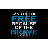 Land Of The Free Because Of The Brave USA Bumper Sticker