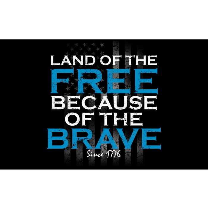 Land Of The Free Because Of The Brave USA Bumper Sticker