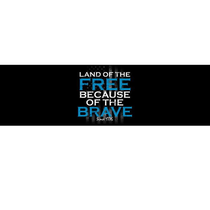 Land Of The Free Because Of The Brave USA Bumper Sticker