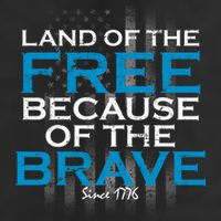 Land Of The Free Because Of The Brave USA Adult Drive Performance Visor