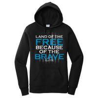 Land Of The Free Because Of The Brave USA Women's Pullover Hoodie