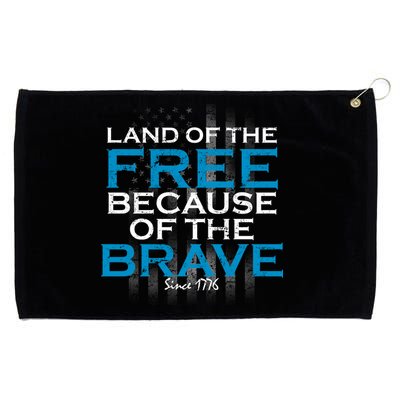 Land Of The Free Because Of The Brave USA Grommeted Golf Towel