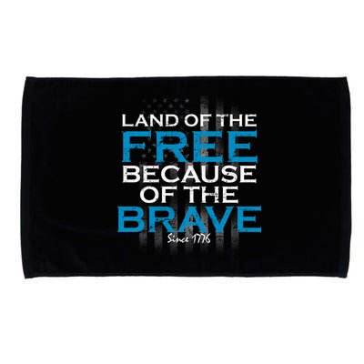 Land Of The Free Because Of The Brave USA Microfiber Hand Towel