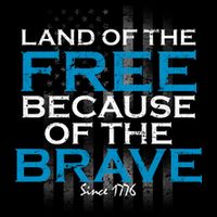 Land Of The Free Because Of The Brave USA Wool Snapback Cap