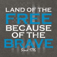 Land Of The Free Because Of The Brave USA Cotton Canvas Backpack