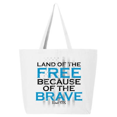 Land Of The Free Because Of The Brave USA 25L Jumbo Tote