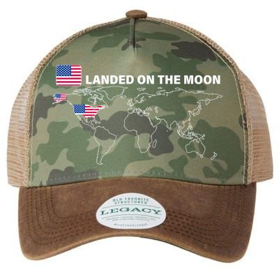 Landed On The Moon USA Map Legacy Tie Dye Trucker Hat
